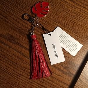 Brahmin NWT Palm Leaf Tassel Heat Newbury